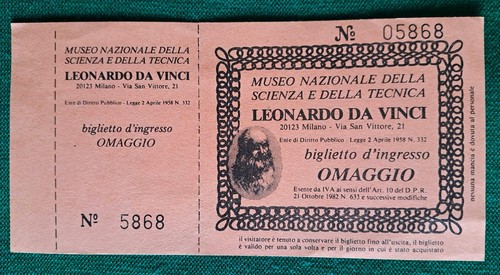 Biglietto omaggio ingresso - biglietto,