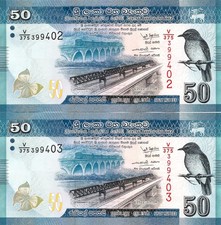 Sri Lanka 2x 50 rupie 2022