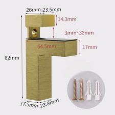 Staffe per mensole in vetro