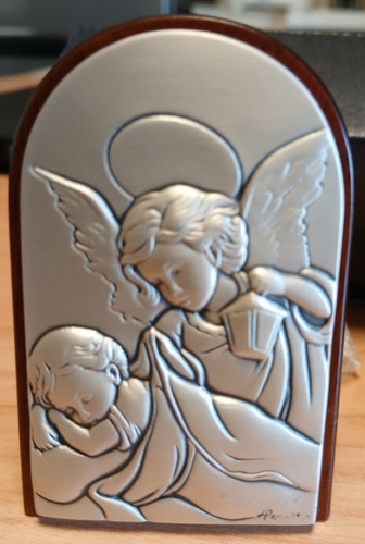 Icona bambino con angioletto