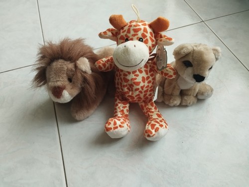Tre peluche animali leone - peluche, animali: