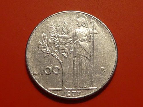 Italy 100 lire 1977 - italy, lire,