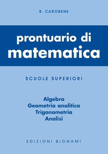 Prontuario matematica - prontuario,