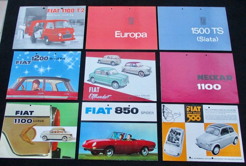 13x depliant fiat anni - anni, 50