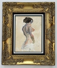Quadro acquerello Egon Schiele