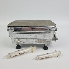 Bollitore sterilizzatore per Siringhe Vetro Aghi epoca anni ’40 in metallo Italy