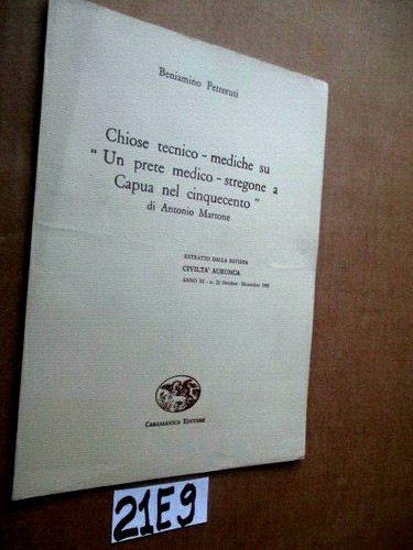Petteruti chiose tecnico - chiose,
