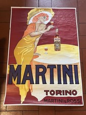 ? Manifesto Poster originale pubblicitario - Martini e Rossi Vermouth Torino 60