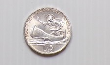 CITTA' DEL  VATICANO - PIO XII. 5 LIRE 1940 IN ARGENTO.