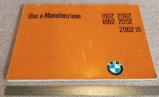 manuale uso manutenzione originale italiano 1972 Bmw 1602 1802 2002 Tii