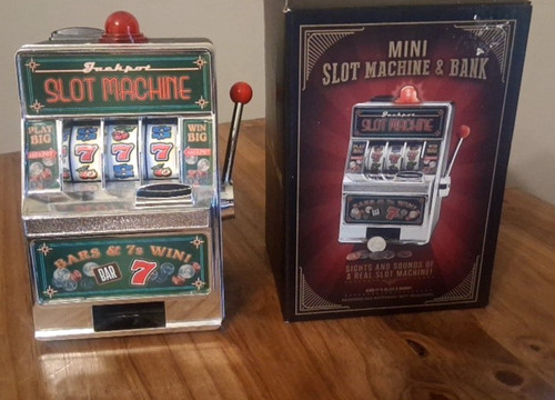 Mini slot machine bank in - &,
