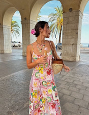 Zara abito midi donna ss25 - zara,