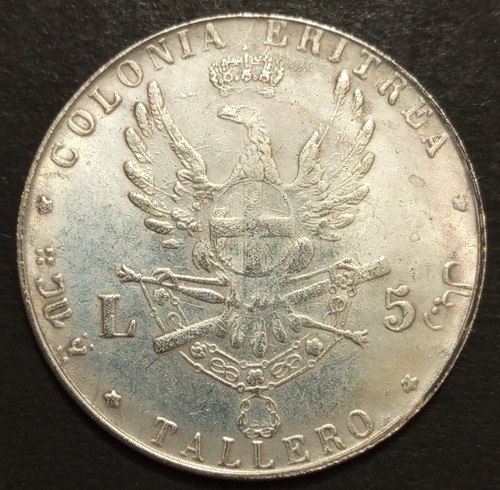 Regno italia tallero - italia, 5