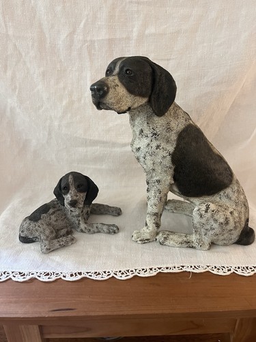 Coppia statuine cane - , e