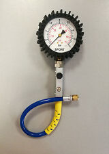 MANOMETRO SPIRALFLEX per auto e moto PRESSIONE GOMME 80mm  precisione0-4 BAR