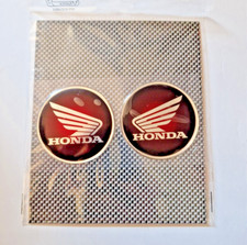 ADESIVI 3D LOGO HONDA MOTO TONDO DA CARENA E SERBATOIO DIAMETRO 60 MM. COPPIA