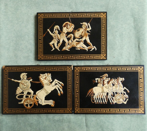 Bassorilievi legno grecia - bassorilievi,
