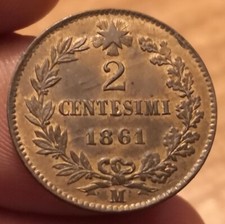 Moneta 2 Centesimi 1861