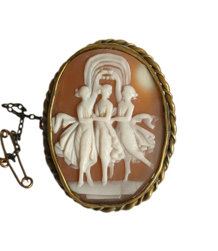 Spilla cammeo vittoriana
