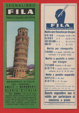 SEGNALIBRO FILA SERIE MONUMENTI D'ITALIA PISA  GIACCONE MORELLI FIRENZE