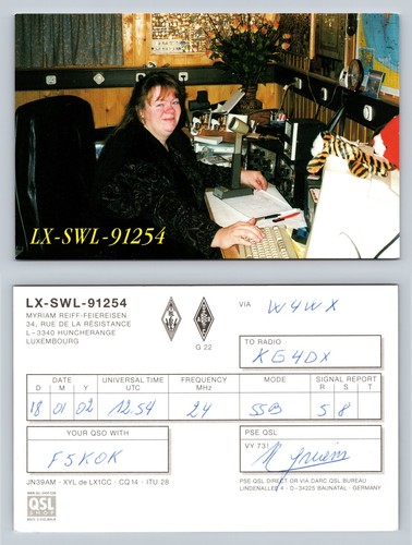 Ham radio qsl qso cartolina - qsl,