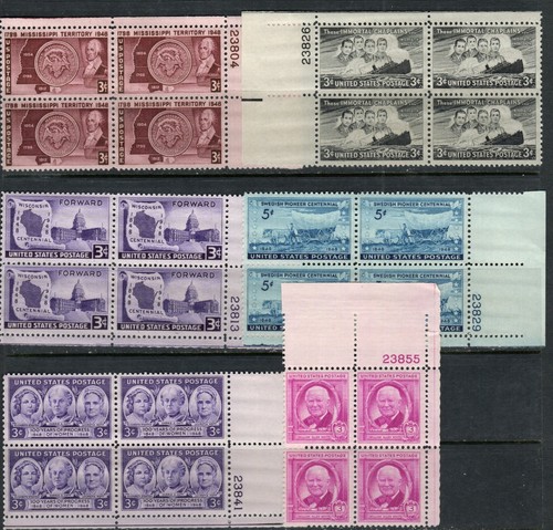 Scott 955 960 - -, plate