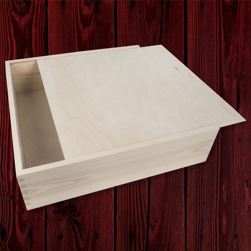 Scatola legno semplice con - legno,