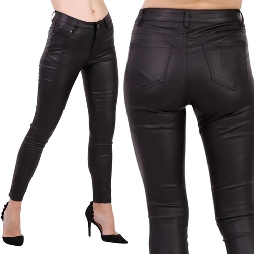 Pantaloni donna ecopelle