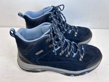 Stivali Skechers in pelle blu