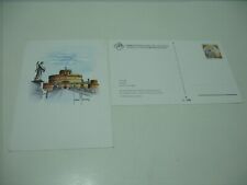 PPTT Cartolina Roma Castel S. Angelo Acquerello Sandro Madonna  pre-affrancata