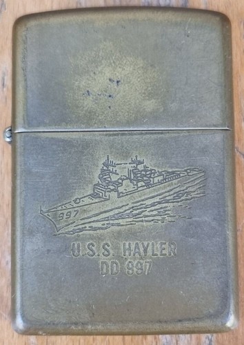 Zippo originale usa uss hayler - usa,