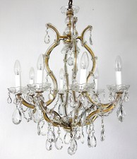 Lampadario antico italiano Maria Teresa, lampadario 8 luci