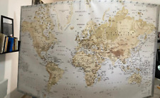 arazzo da parete Cartina Mondo in tela Ikea Vintage