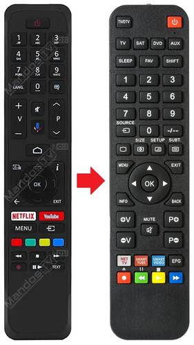 Telecomando adatto per - , toshiba
