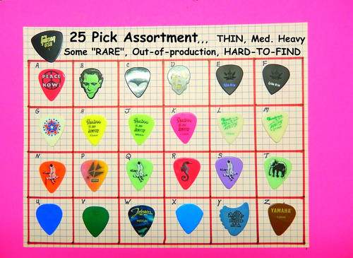 Assortimento pick gibson - 25, pick,