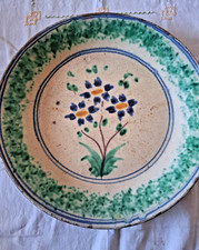 ANTICO PIATTO IN CERAMICA TRADIZIONALE DI CALTAGIRONE "FANGOTTO" VEDI DESCR