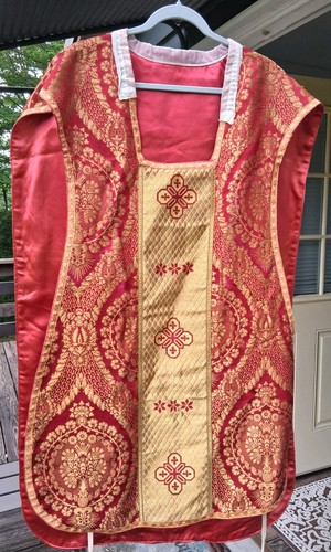 Casula violino rossa vintage