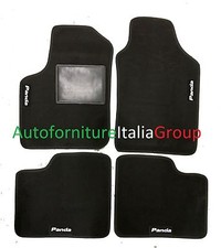 Tappetini auto in moquette su misura 4 Loghi per PANDA 169 dal 2003>