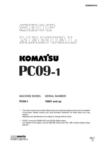 Komatsu pc09 escavatore - pc09-1,