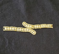 BRACCIALE TRIFARI VINTAGE ottimo stato come foto Color Oro con perle finte cm.17