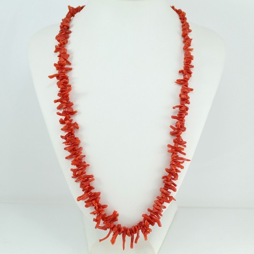 Collana donna corallo rosso
