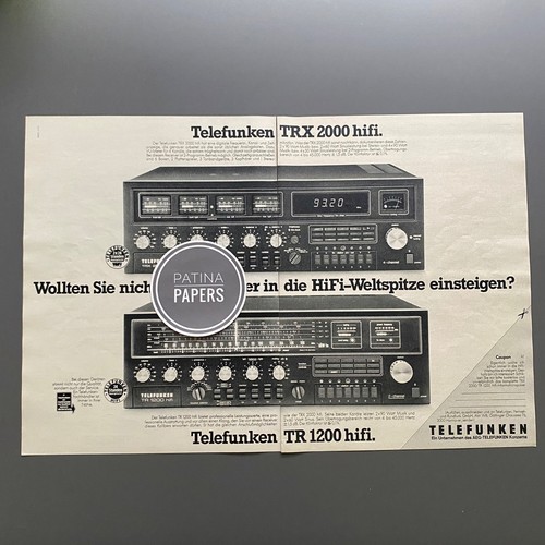 1977 telefunken trx 2000 - trx, tr