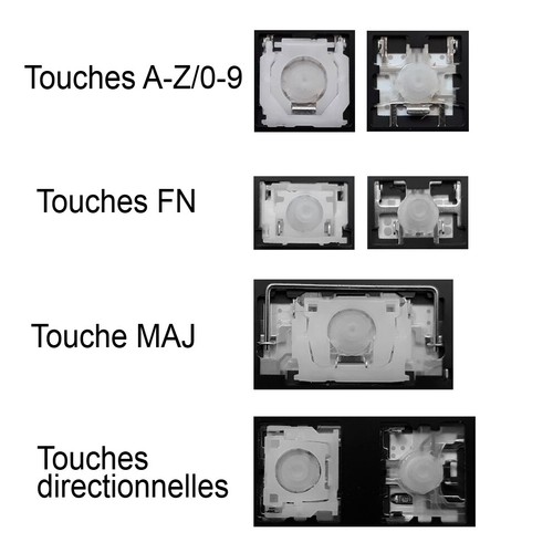 Touche clavier pour - de,