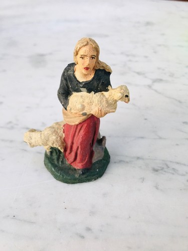 Vecchia statuina presepe - presepe, in