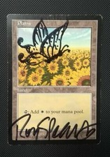 MTG PLAINS APAC SIGNED ALTERED PLAYED/HP/ROVINATO - PIANURA - SEE PIC - MAGIC
