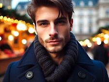 ?Giaccone Invernale Uomo RIFLE Stile Marinaio-Pea Coat-taglia M