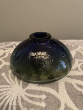 Piccolo Vaso Vetro  Ciotola Barbini Firmato Etichettato Murano