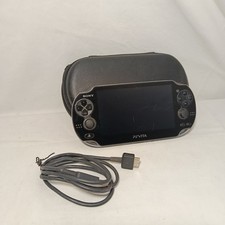 Console Sony PS Vita Pch-1004 - PlayStation Vita Oled Crystal Black Con Cavo Usb