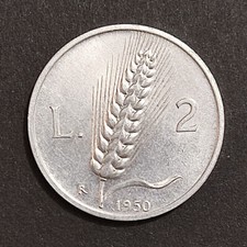 2 LIRE SPIGA 1948 1950 BB SPL