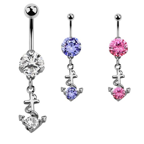 Ancora ombelico piercing - ancora,